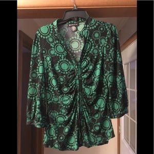 INC Women’s Hook and Eye Front Closure Top